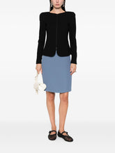 Emporio Armani Textured Cotton Blend Blazer Jacket Black