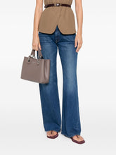 Emporio Armani MyEA Small Pebbled Shopper Bag Dove Grey