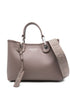 Emporio Armani MyEA Small Pebbled Shopper Bag Dove Grey