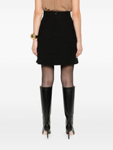 Dolce & Gabbana Tweed Mini Skirt with Patch Pockets in Black black