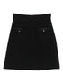 Dolce & Gabbana Tweed Mini Skirt with Patch Pockets in Black black