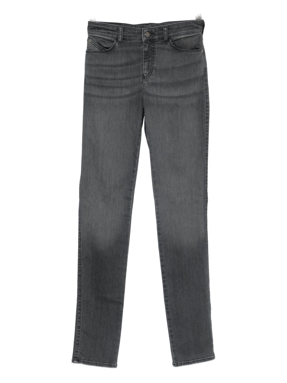 Emporio Armani Logo-Detail Straight-Leg Grey Jeans grey