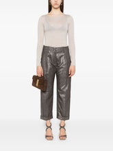 Brunello Cucinelli Cashmere-Silk Boat-Neck Sweater Leather Brown
