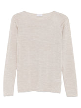 Brunello Cucinelli Cashmere-Silk Boat-Neck Sweater Leather Brown