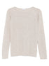 Brunello Cucinelli Cashmere-Silk Boat-Neck Sweater Leather Brown