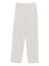 Brunello Cucinelli Ribbed Knit Cropped Straight-Leg Trousers Grey