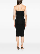 Elisabetta Franchi Sweetheart Neckline Sleeveless Mini Dress Black Black