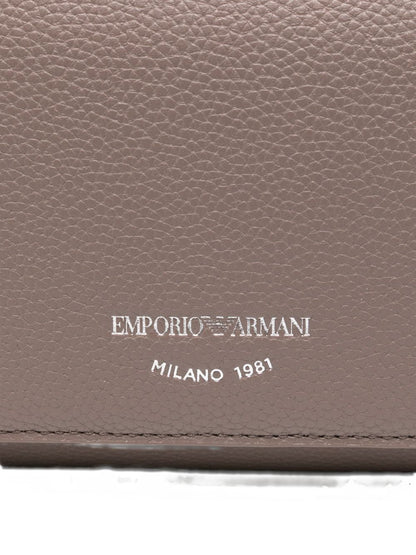 Emporio Armani Deer Print Mini Crossbody Bag Dove Grey