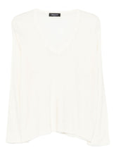 Fabiana Filippi V-Neck Wool Sweater White