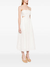 Zimmermann Rhiannon Linen Midi Dress in Ivory