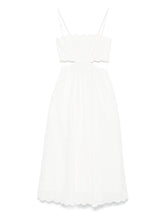 Zimmermann Rhiannon Linen Midi Dress in Ivory