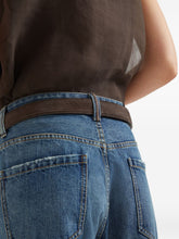 Brunello Cucinelli High-Waisted Blue Denim Jeans Blue