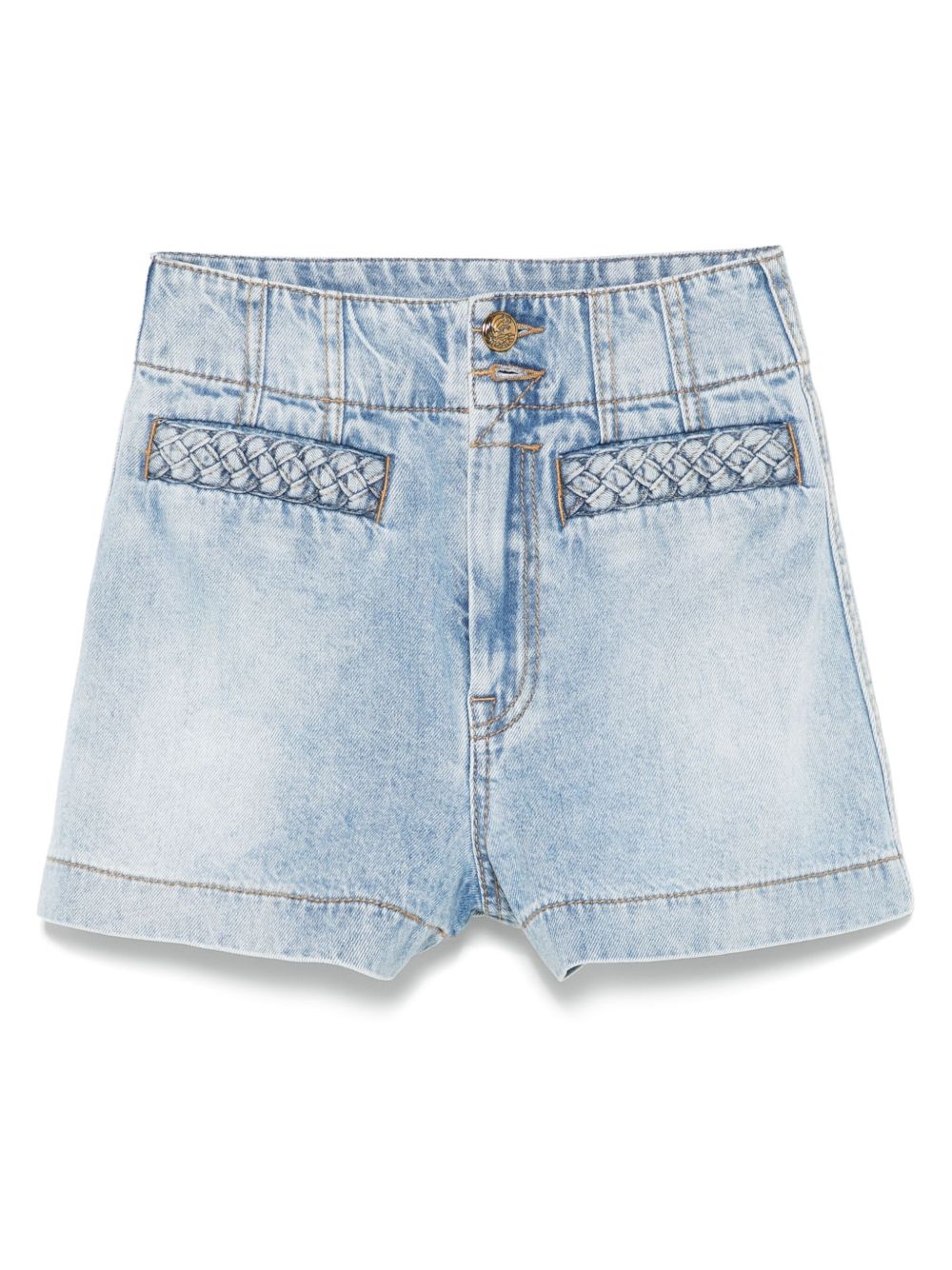 Zimmermann Lucky Denim Shorts in Clear Blue