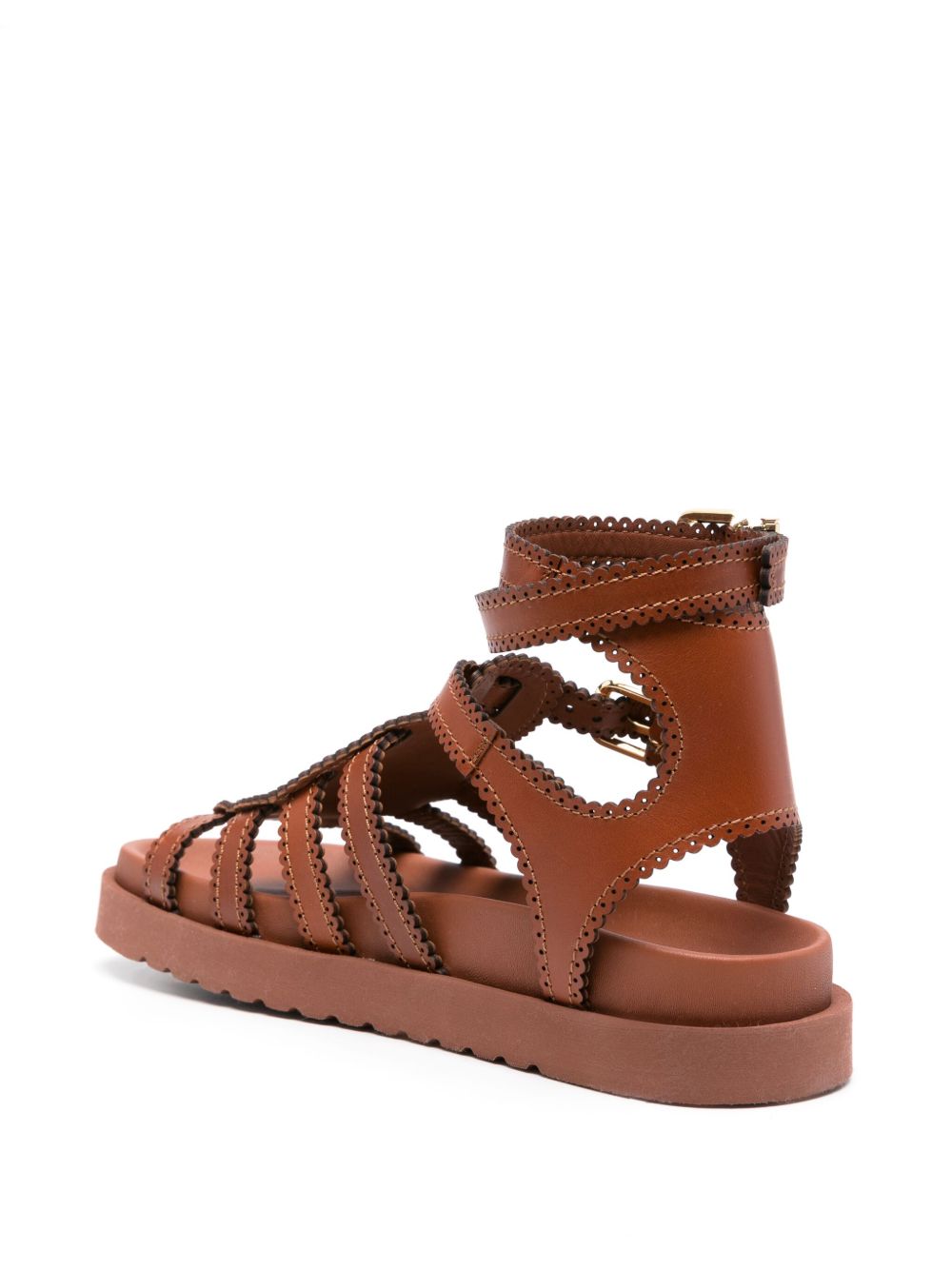 Zimmermann Silk and Nylon Brown Sandals brown