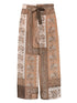 Zimmermann Lucky Printed Silk Wide-Leg Trousers Brown