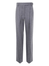 Brunello Cucinelli High-Rise Pleated Wool Trousers Grey Grey