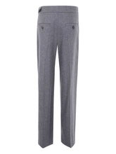 Brunello Cucinelli High-Rise Pleated Wool Trousers Grey Grey