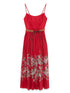 Zimmermann Rhiannon Printed Midi Dress Red