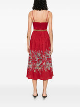 Zimmermann Rhiannon Printed Midi Dress Red