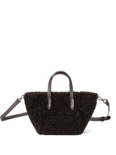 Brunello Cucinelli BC Duo Mini Shearling Shopper Bag Brown
