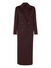 Brunello Cucinelli Double-Breasted Cashmere Coat Bordeaux Bordeaux