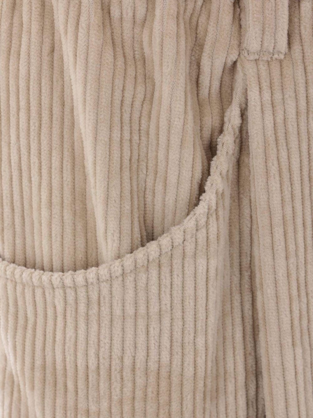 Brunello Cucinelli High-Waisted Stretch Corduroy Trousers Beige