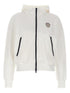 Brunello Cucinelli Cotton Zip Hoodie with Logo Patch White