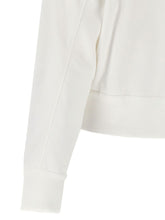 Brunello Cucinelli Cotton Zip Hoodie with Logo Patch White