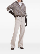 Brunello Cucinelli Embellished Sequin Hooded Wool-Blend Zip Sweater Beige