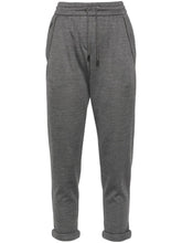 Brunello Cucinelli Grey Silk-Blend Tailored Trousers Grey