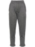 Brunello Cucinelli Grey Silk-Blend Tailored Trousers Grey
