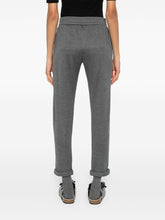 Brunello Cucinelli Grey Silk-Blend Tailored Trousers Grey