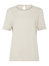 Brunello Cucinelli Cotton Jersey T-Shirt with Shiny Details Beige