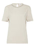 Brunello Cucinelli Cotton Jersey T-Shirt with Shiny Details Beige