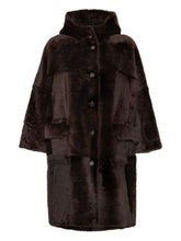 Brunello Cucinelli Double-Breasted Lamb Fur Coat Brown