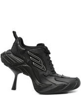 Balenciaga Monday Heel Sculpted Calf Leather Boots Black