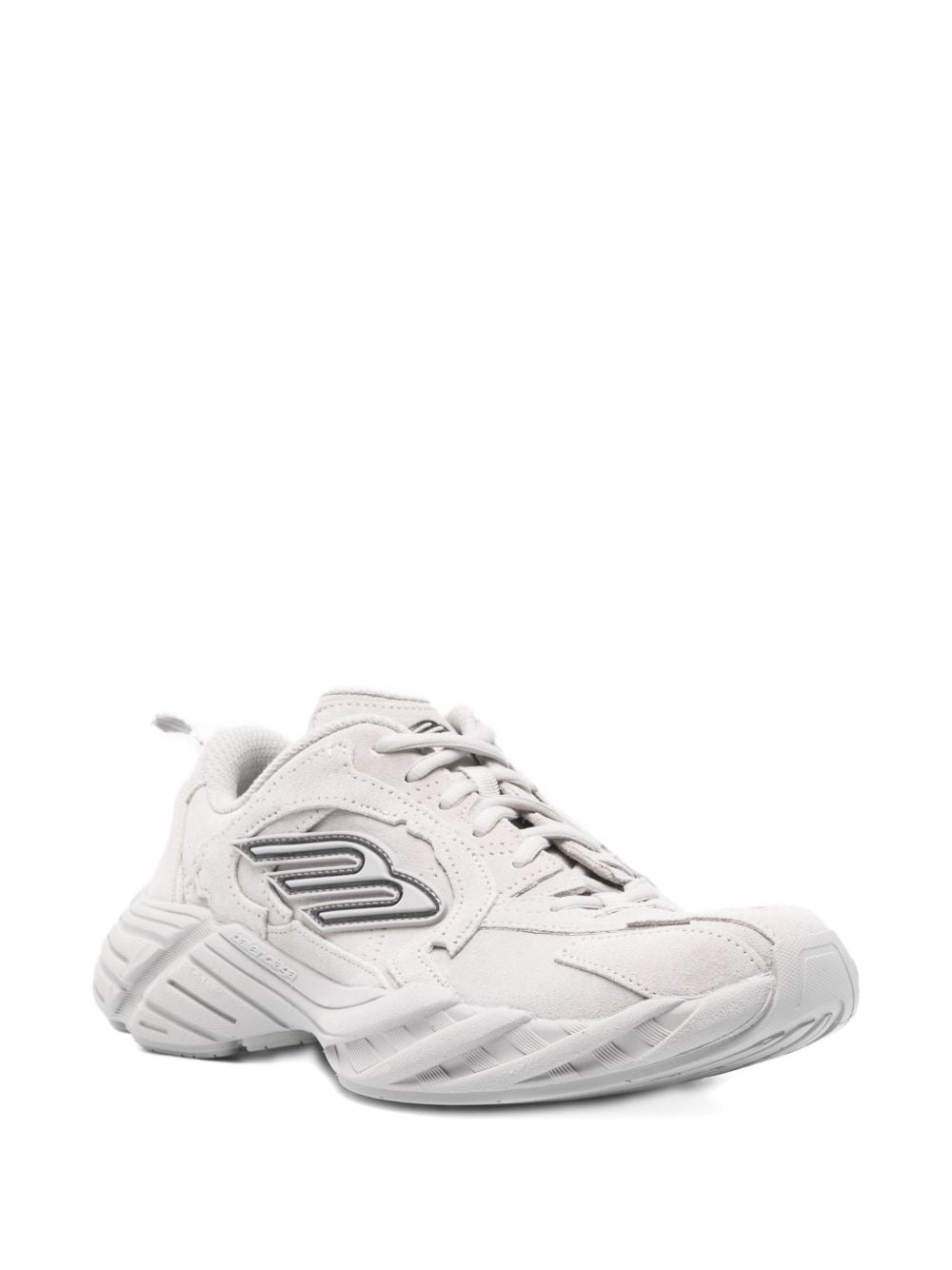 Balenciaga Monday Leather Sneakers White