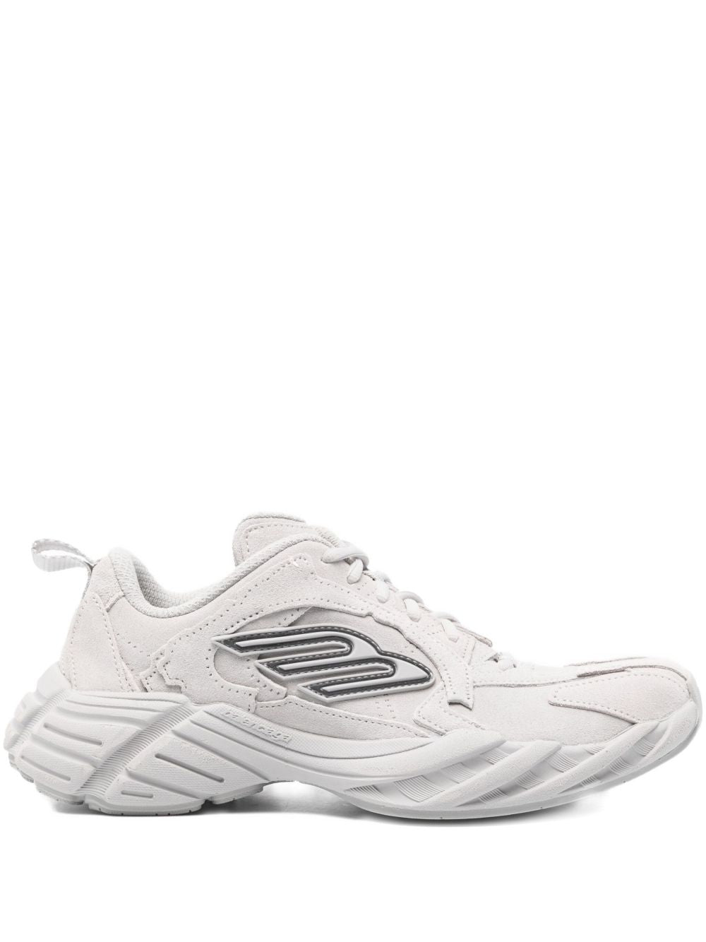 Balenciaga Monday Leather Sneakers White