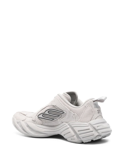 Balenciaga Monday Leather Sneakers White