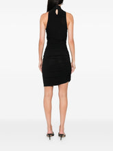 Jacquemus La Robe Piazza Courte Ruched High-Neck Mini Dress Black