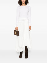 Elisabetta Franchi Crewneck Wool-Blend Sweater Ivory Ivory