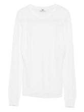 Elisabetta Franchi Crewneck Wool-Blend Sweater Ivory Ivory