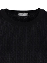 Elisabetta Franchi Silk Wool Blend Crewneck Sweater Black