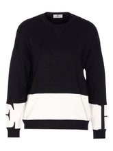 Elisabetta Franchi Silk-Blend Crewneck Sweater Black black
