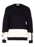 Elisabetta Franchi Silk-Blend Crewneck Sweater Black black