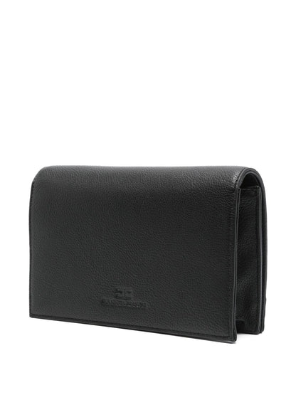 Elisabetta Franchi Shoulder Bag with Groumette Chain Black