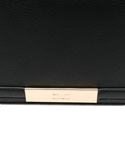 Elisabetta Franchi Shoulder Bag with Groumette Chain Black