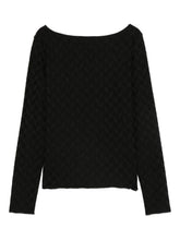 emporio armani jacquard jersey geometric sweater black