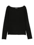 emporio armani jacquard jersey geometric sweater black