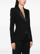 Elisabetta Franchi Single-Breasted Peak Lapel Jacket Black Black